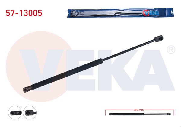 VEKA 57-13005 | Bagaj Amortisörü 500mm / 560N Audi Q3 (8U) 2011-| 2 Adet