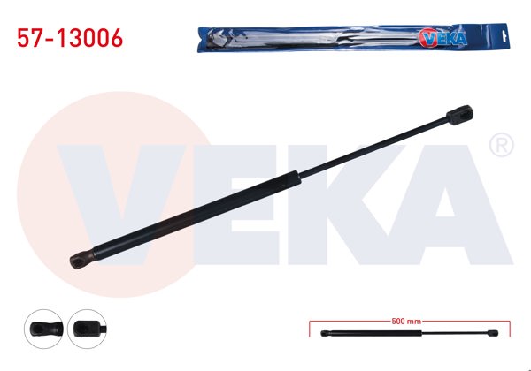 VEKA 57-13006 | Bagaj Amortisörü 500mm / 500N Audi Q5 (8R) 2008-| 2 Adet