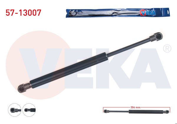 VEKA 57-13007 | Motor Kaput Amortisörü 304mm / 380N Audi Q5 (8R) 2008-| 2 Adet