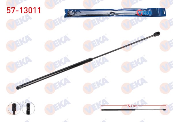 VEKA 57-13011 | Motor Kaput Amortisörü Audi A6 (C6) 2004-2011 | 2 Adet