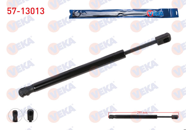 VEKA 57-13013 | Bagaj Amortisörü 299mm / 670N Audi A6 Sedan 2004-2008 | 2 Adet