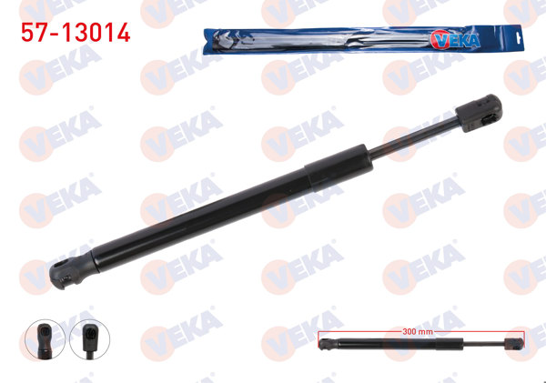 VEKA 57-13014 | Bagaj Amortisörü 300mm / 730N Audi A6 C6 (4F2) 2004-| 2 Adet