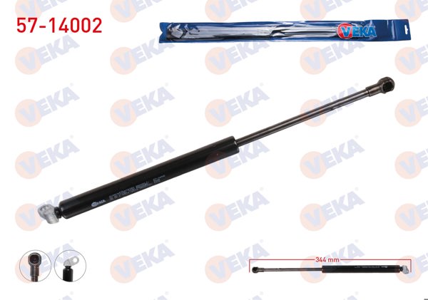 VEKA 57-14002 | Bagaj Amortisörü 344mm / 540N BMW 5 Serisi (E39) 1995-2003 | 2 Adet