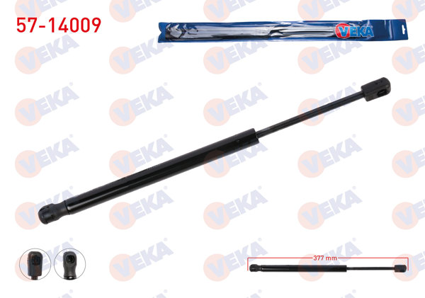 VEKA 57-14009 | Bagaj Amortisörü 377mm / 120N BMW 3 Serisi (F30) | 2 Adet