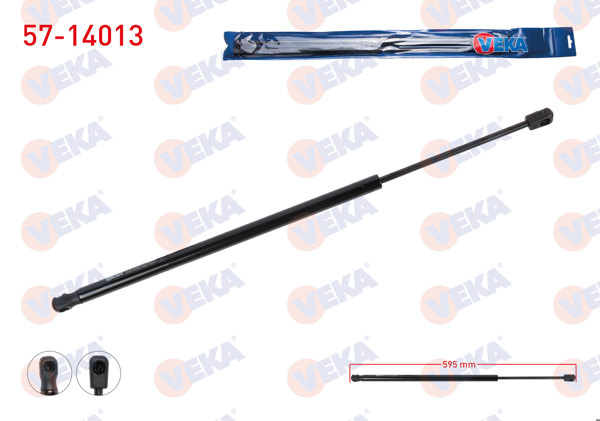 VEKA 57-14013 | Bagaj Amortisörü 595mm / 420N BMW 3 Compact (E36) | 2 Adet