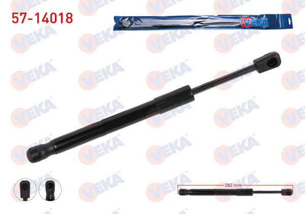 VEKA 57-14018 | Motor Kaput Amortisörü 282mm / 610N BMW F Serisi 5 Kapı 2010-2018 | 2 Adet