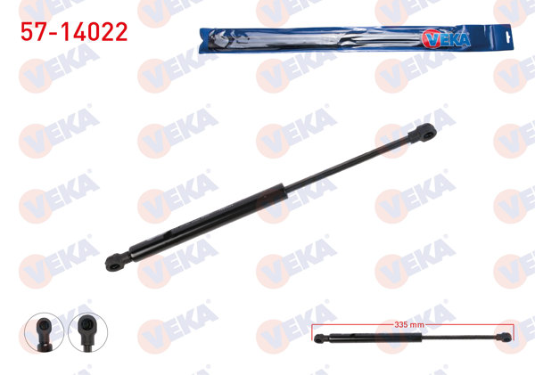 VEKA 57-14022 | Motor Kaput Amortisörü 335mm / 365N BMW X1 (E84) 2009-2015 | 2 Adet