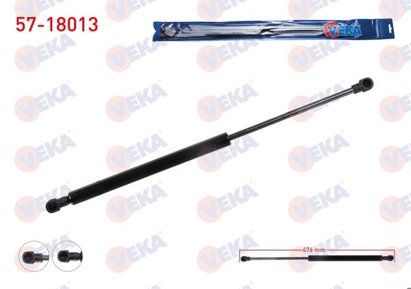 VEKA 57-18013 | Bagaj Amortisörü 436mm / 350N Fiat Grande Punto (199) 2005-2012 | 2 Adet