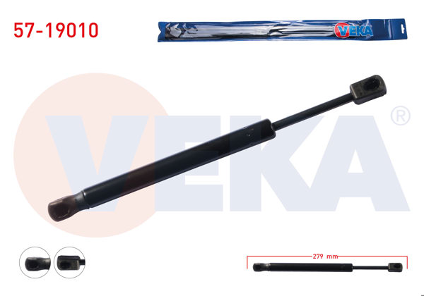 VEKA 57-19010 | Bagaj Amortisörü 279mm / 510N Ford Focus II (Da) 4 Kapı 2004-2011 | 2 Adet