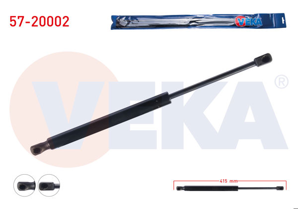 VEKA 57-20002 | Bagaj Amortisörü 415mm / 520N Honda Jazz II (Gd) 2002-2004 | 2 Adet
