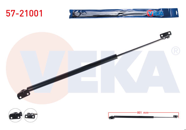 VEKA 57-21001 | Bagaj Amortisörü 747mm / 700N Sol Hyundai H100 1993-2004