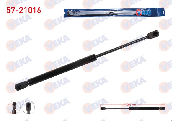 VEKA 57-21016 | Arka Cam Amortisörü 382mm / 140N Hyundai Tucson 2004-2010 | 2 Adet