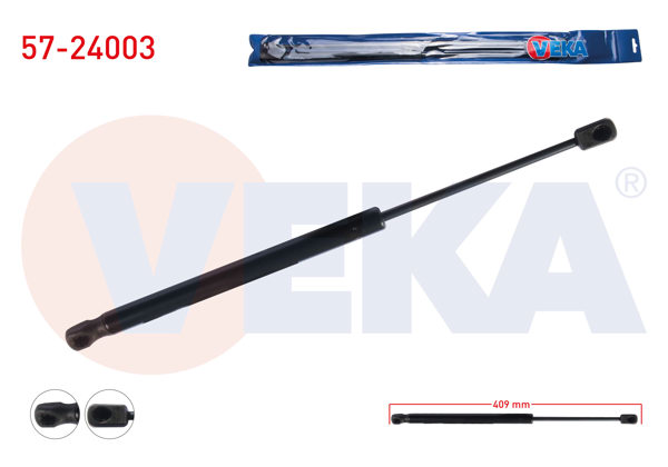 VEKA 57-24003 | Bagaj Amortisörü 409mm / 470N Kia Ceed 2012-| 2 Adet