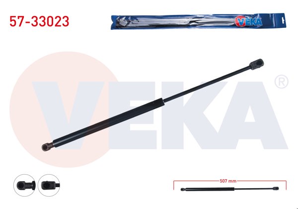 VEKA 57-33023 | Bagaj Amortisörü 507mm / 520N Peugeot 207 Sw 2006-2012 / Fiat Multıpla (186) 1999-2010 | 2 Adet