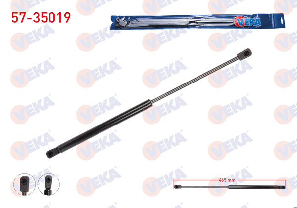 VEKA 57-35019 | Bagaj Amortisörü 465mm / 460N Renault Megane I (Ba0 / 1) Statıon Wagon 1996-2003 | 2 Adet