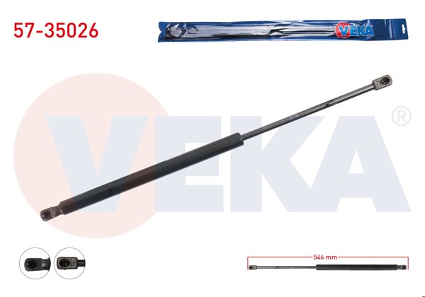 VEKA 57-35026 | Bagaj Amortisörü 546mm / 455N Renault Megane II (Bm0 / 1,Cm0 / 1) Statıon Wagon 2008-2010 | 2 Adet