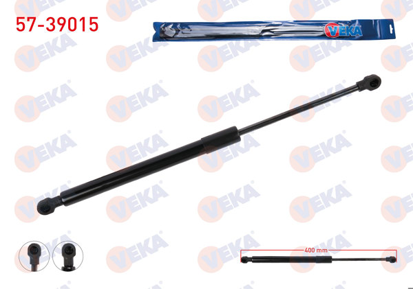 VEKA 57-39015 | Bagaj Amortisörü 400mm / 310N Skoda Superb (3T4) 2008-2015 | 2 Adet