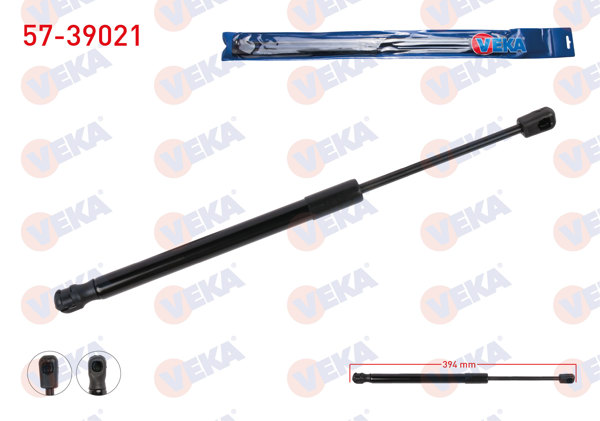 VEKA 57-39021 | Motor Kaput Amortisörü 394mm / 320N Skoda Kodiaq 2017-| 2 Adet