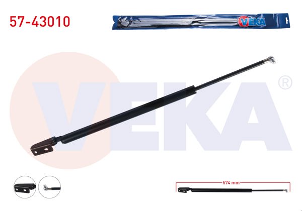 VEKA 57-43010 | Bagaj Amortisörü 527mm / 570N Sol Toyota Corolla (_E10_) Statıon Wagon 1992-1997