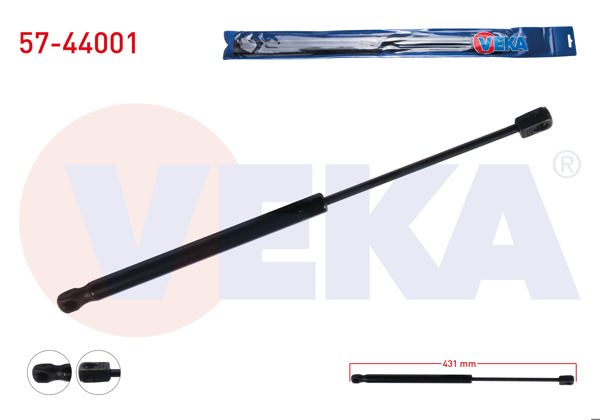 VEKA 57-44001 | Bagaj Amortisörü 431mm / 330N Volkswagen Polo (6N1) 5 Kapı 1994-1999 | 2 Adet