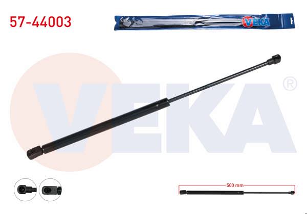 VEKA 57-44003 | Bagaj Amortisörü 500mm / 500N Volkswagen Golf IV (1J1) 1997-2005 / Passat Varıant (3B6) 2000-2005 | 2 Adet