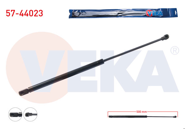 VEKA 57-44023 | Motor Kaput Amortisörü 500mm / 310N Volkswagen Polo (9N_) 2001-2012 | 2 Adet