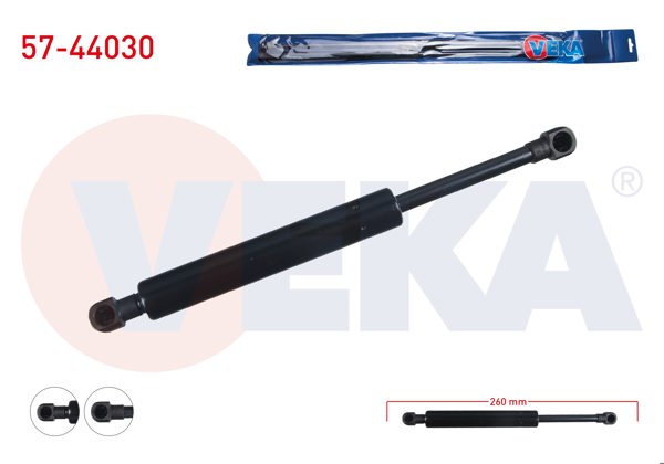 VEKA 57-44030 | Bagaj Amortisörü 260mm / 690N Volkswagen Vento 1991-1998 | 2 Adet