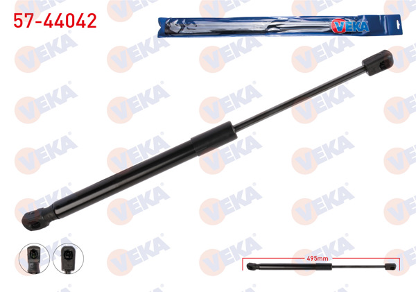 VEKA 57-44042 | Bagaj Amortisörü 375mm / 420N Volkswagen Passat 2011-2015 | 2 Adet