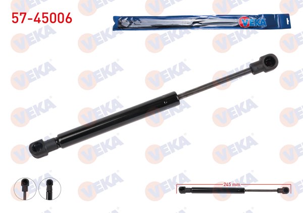 VEKA 57-45006 | Motor Kaput Amortisörü Volvo S60 I / S70 / S80 I 1996-2010 | 2 Adet