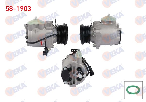 VEKA 58-1903 | Klima Kompresörü 6Pk 97mm Ford Transit Connect-Tourneo Connect 1.8 TDCI 2002-2013