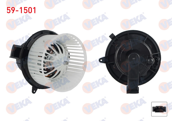 VEKA 59-1501 | Kalorifer Motoru Klimasız Citroen C2 2003-2009 / C3 2002-2009 / Xsara Picasso 1999-/ 206 1998-2006 / 307 1.6 2000-2007