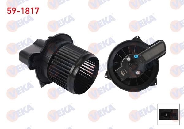 VEKA 59-1817 | Kalorifer Motoru 168W Fiat 500 2012-/ Panda 2012 -