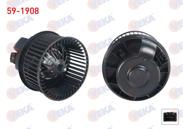VEKA 59-1908 | Kalorifer Motoru Ford C-Max 2010-/ Focus 2011-2015 / Grand C-Max 2011-/ Kuga II 2013-/ Tourneo Courıer 2018 -