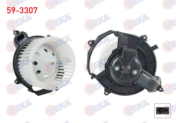 VEKA 59-3307 | Kalorifer Motoru Citroen Berlingo 2008-/ C4 Grand Picasso 2006-/ C4 Picasso 2006-2013 / Peugeot Partner Tepee 2008 -