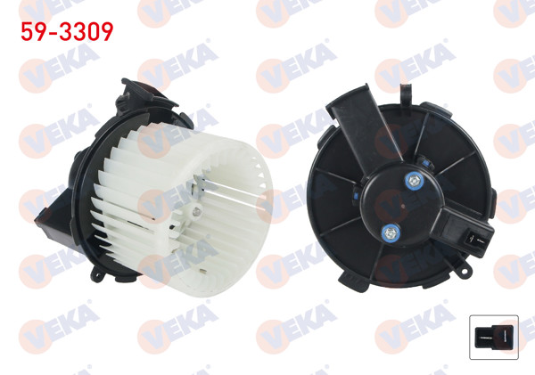 VEKA 59-3309 | Kalorifer Motoru Klimasız Peugeot 307 2000-2007