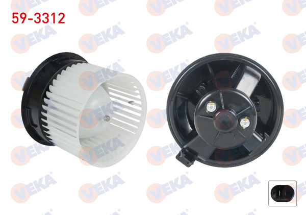VEKA 59-3312 | Kalorifer Motoru Citroen C4 2009-/ Ds4 2011-/ Peugeot 308 2007-2013 / Rcz 2010 -