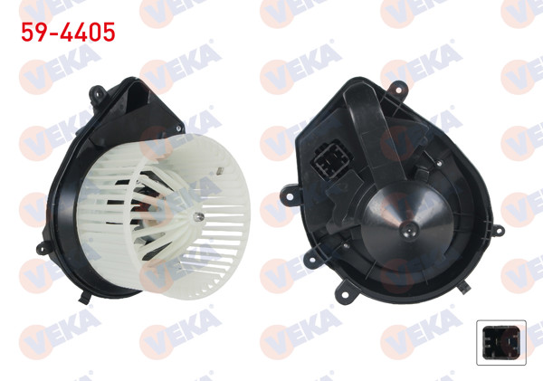 VEKA 59-4405 | Kalorifer Motoru 2 Fişli VW Passat 1996-2000 / Passat 2000-2005 / Audi A4 1994-2001 / Skoda Superb 2002-2010