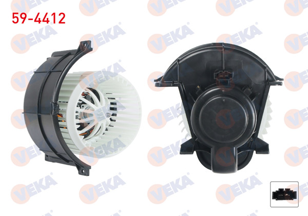 VEKA 59-4412 | Kalorifer Motoru On VW Touareg 2002-2010 / Audi Q7 2006-2015 / Porsche Cayenne 2002-2010