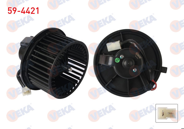 VEKA 59-4421 | Kalorifer Motoru Volkswagen Passat (3A2) 1988-1997 / Transporter IV 1990-2003 / Audi A4 (8D2) 1994-2001 / 80 (8C2) 1991-1996