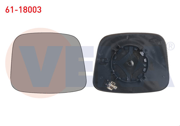 VEKA 61-18003 | Ayna Camı Sol Isıtmalı Fiat Fiorino / Peugeot Bipper / Citroen Nemo