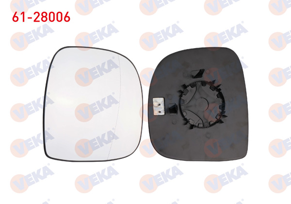 VEKA 61-28006 | Ayna Camı Sağ Mercedes Vito (W639) 2003 -