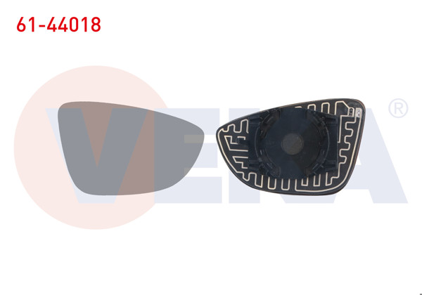 VEKA 61-44018 | Ayna Camı Sağ Isıtmalı VW Passat 2011 -