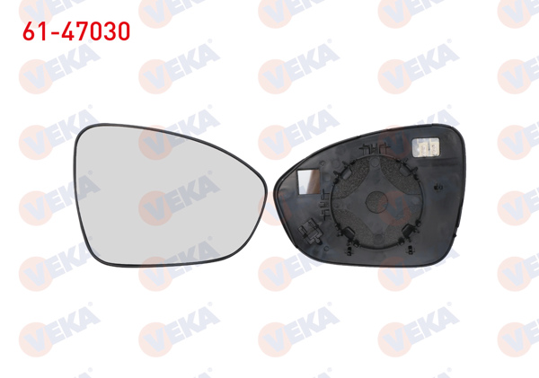 VEKA 61-47030 | Ayna Camı Sağ Isıtmalı Dacia Sandero III 20-/ Jogger 23-/ Renault Taılant 21 -