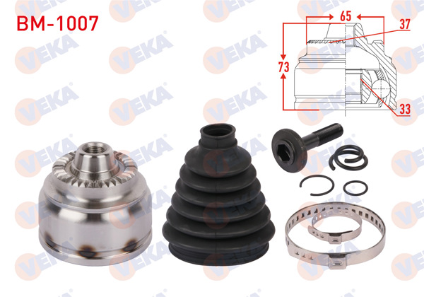 VEKA BM-1007 | Aks Kafası Sol-Sağ On Dıs Uzunluk 73mm BMW X3 (F25) 2.0 D Xdrıve A-T / M-T 2010 -