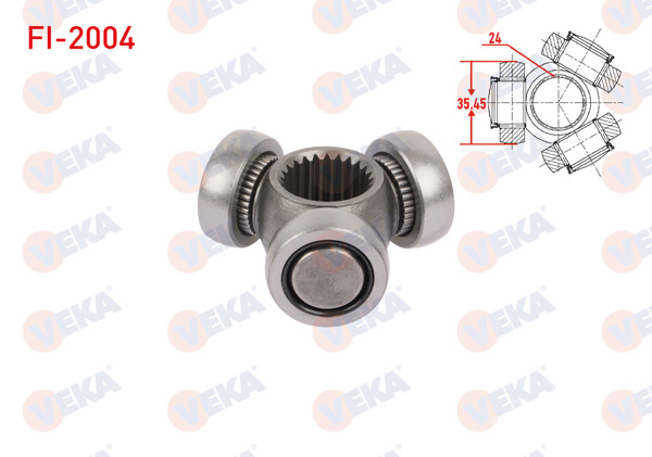 VEKA FI-2004 | Aks Mafsalı Sol-Sağ On 35,45X24 Fiat Doblo 1.3 Mjt-1.9 JTD 2001-2010 / Punto 1.9 JTD 2001-2010 / Idea 1.3 Mjt-1.9 JTD 2003-/ Punto 1.9 JTD 2001-2010 / Grande Punto 1.3 Mjt 2005-2012