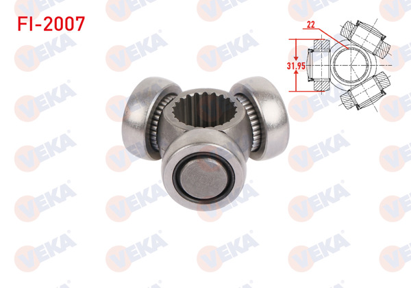 VEKA FI-2007 | Aks Mafsalı Sol-Sağ On 31,95X22 Fiat Albea 1.2İ-1.4İ 2003-2007 / Palio 1.2İ-1.4İ 16V 1996-2005 / Marea 1.6İ 16V 1996-2007