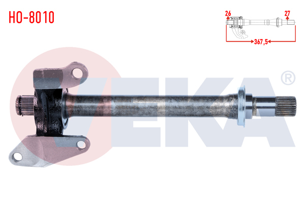 VEKA HO-8010 | Sağ Aks İlave Mıl Honda Civic VIII 1.6 M-T Uzunluk 378mm 2005-2012