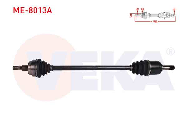 VEKA ME-8013A | Komple Aks Sağ On Mercedes M Serisi (W163) Ml 270 CDI ABS'li 48 Dıs Uzunluk 963 mm 1998-2005
