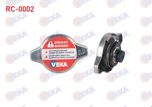 VEKA RC-0002 | Radyatör Kapağı Universal Küçük 0.9 Bar Cap 43.5mm | 10 Adet