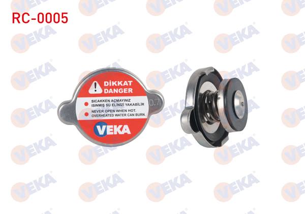 VEKA RC-0005 | Radyatör Kapağı Universal Büyük 0.7 Bar Cap 58mm | 10 Adet